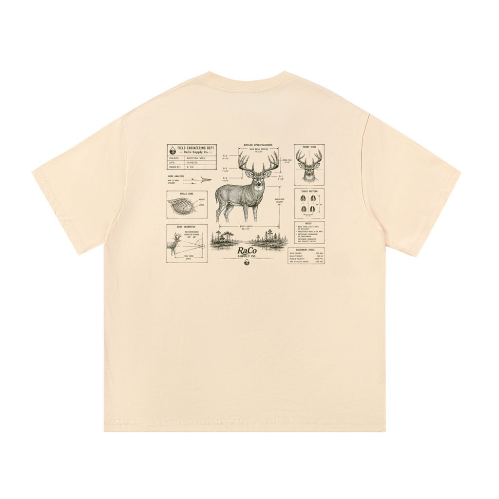 Deer Blueprint Short Sleeve Tee