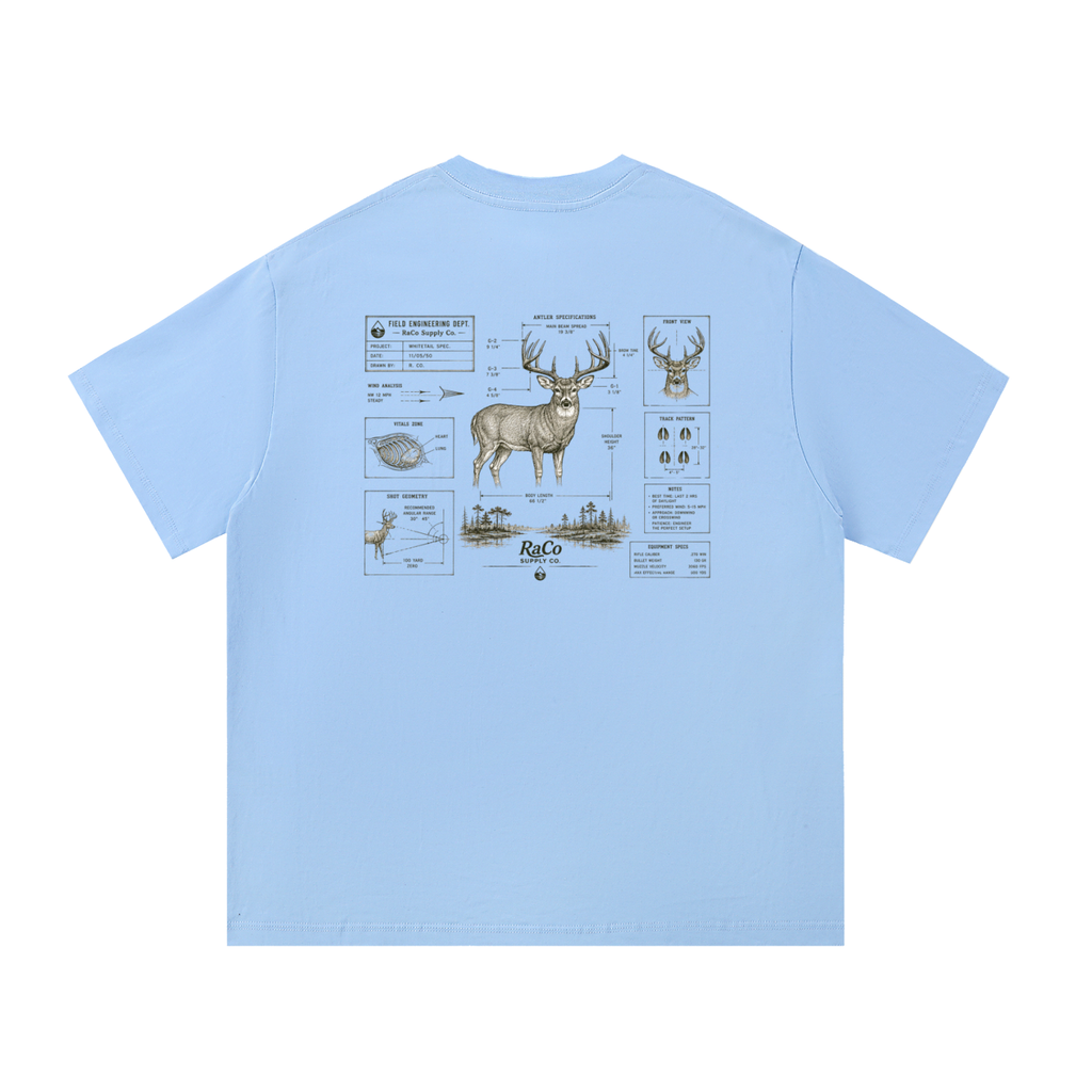 Deer Blueprint Short Sleeve Tee