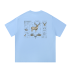 Deer Blueprint Short Sleeve Tee