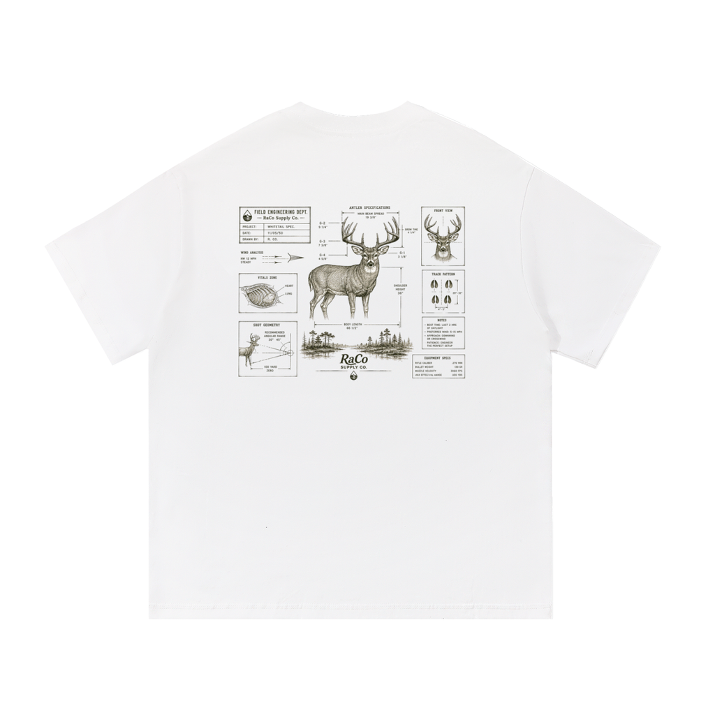 Deer Blueprint Short Sleeve Tee
